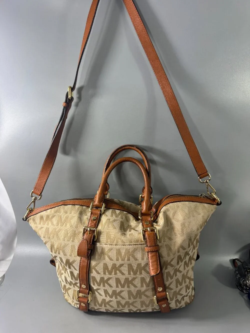 Michael Michael Kors Brown Bedford Satchel /Shoulder Bag